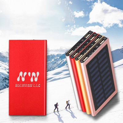 0.35" Thickness 10,000 mAh Solar Power Bank