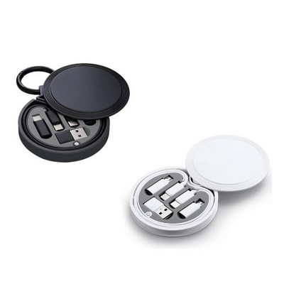 60W Super Fast Charging Data Cable Storage Box, 6" 1 Charging Set