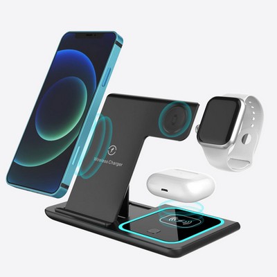 3-1 Foldable Wireless Charger *Fast Charge 15W*