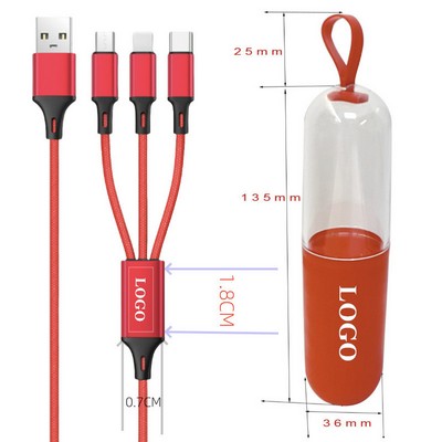 Capsule 3" 1 Braided Charging Cable