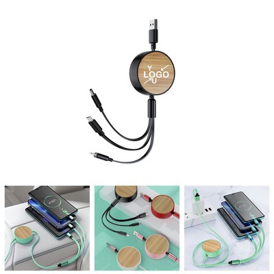 3-in-1 Bamboo Charging Cord