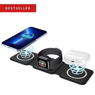 3-1 Foldable Wireless Charger *Fast Charge 15W*