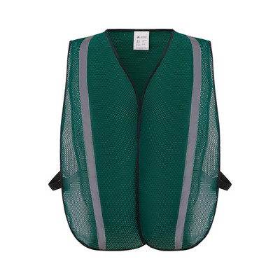 Economy Dark Green Mesh Safety Vest