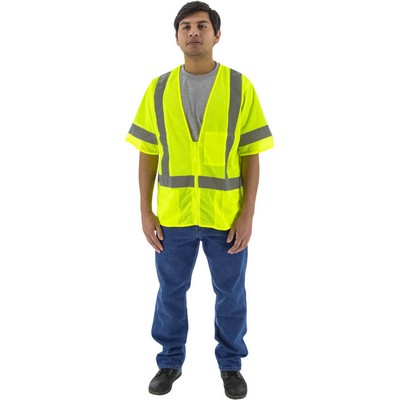 Majestic 75-3313 Hi-Viz Mesh Vest, ANSI 3