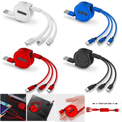 3" 1 Retractable Charging Cable